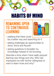 Habits of Mind Remaining Open to Continuous Learning