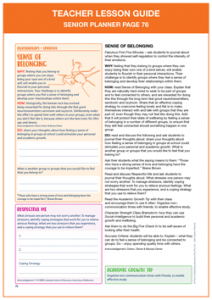 Teacher Lesson Guide Senior