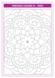 Mindfulness ColourIng In Senior