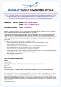 Parent Newsletter Article