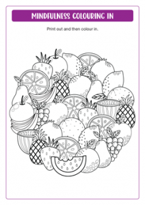 Mindfulness Colouring In Middle