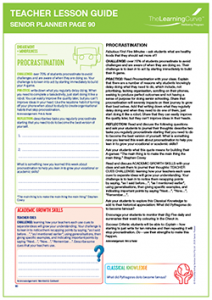 Teacher Lesson Guide Senior
