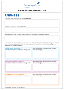 Character Strength Fairness