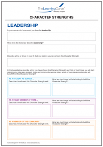 Character Strength Leadership