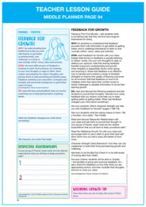 Teacher Lesson Guide Middle