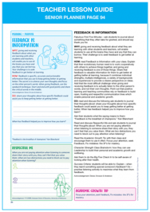 Teacher Lesson Guide Senior