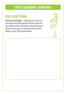 Class Wellbeing Challenge Feel Good Menu Middle