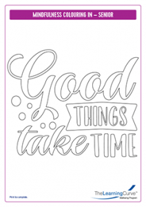 Mindfulness Colouring In Senior