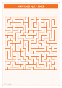 Mindfulness Maze Senior