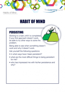 Habit of Mind Persisting