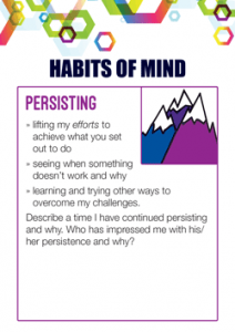 Habits of Mind Persisting