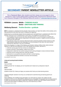 Parent Newsletter Article