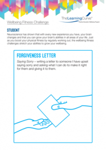 Wellbeing Fitness Challenge Forgiveness Letter