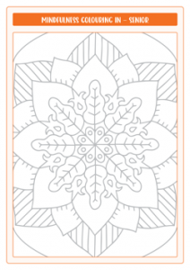 Mindfulness ColourIng In Senior