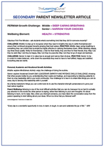 Parent Newsletter Article Week 48 - Middle: Deep Caring Breathing / Senior: Narrow Your Choices