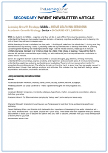 Parent Newsletter Article