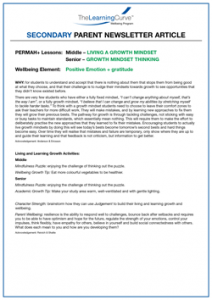 Parent Newsletter Article