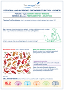 Personal and Academic Growth Reflection Senior