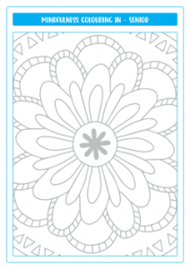 Mindfulness ColourIng In Senior