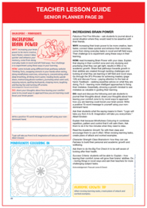 Teacher Lesson Guide Senior
